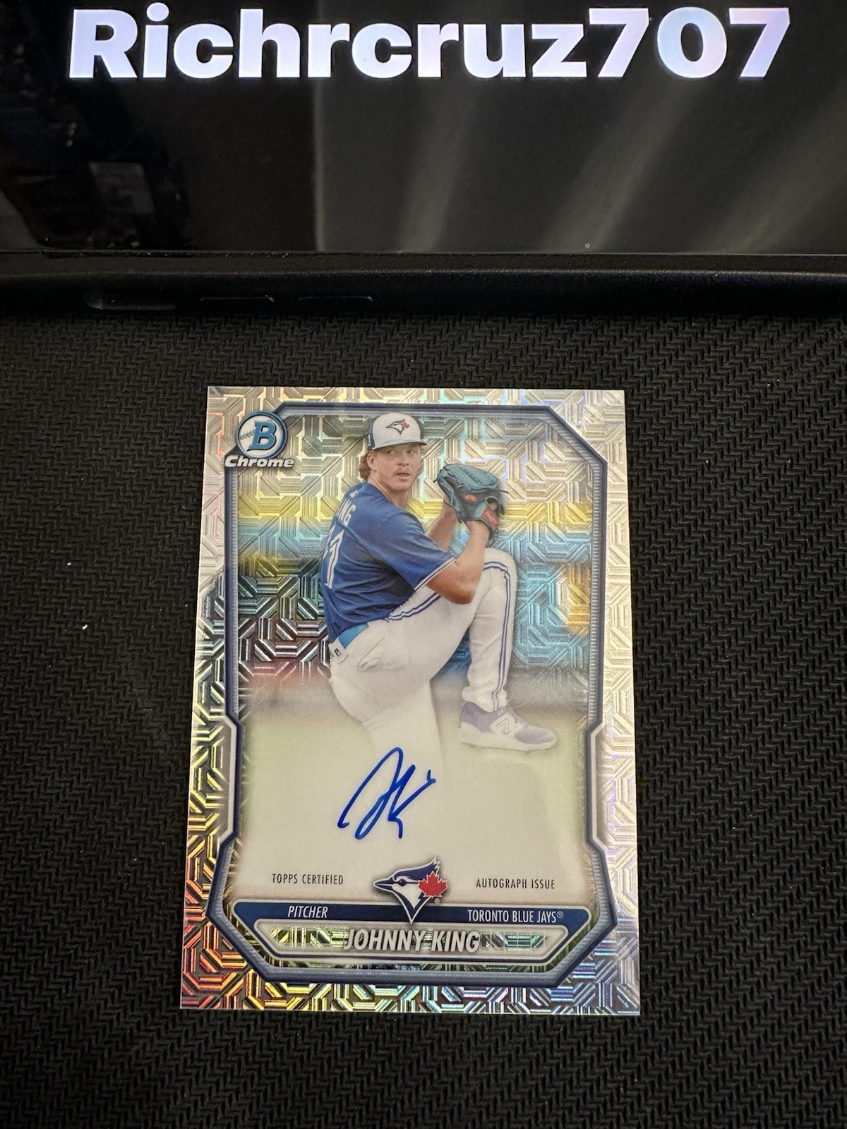 2026 Bowman Chrome Johnny King Mojo Refractor Auto #BMA-JK