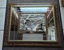 Creazioni Artistiche ARG925 Silber - Bild im Spiegel - "Liebende am Brunnen"