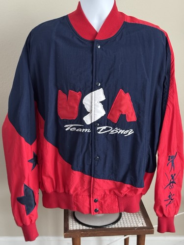 Vintage DISNEY 1996 USA Olympic Games ‘Team Disney’ Nylon Bomber Jacket - 2XL