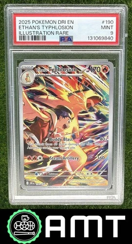 Ethan's Typhlosion PSA 9 2025 Pokemon Destined Rivals #190/182 9840