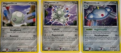 Pokemon Karte - Magnezone Full Evolution Holo Rare - 87/130 + 54/130 + 8/130