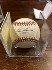 Ray Boone Signed American League Baseball Inscribed #8 2x All Star WS Champ 1948