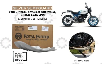 Garde de puisard en argent pour Royal Enfield Guerrilla et New Himalayan 450 - Photo 1/4