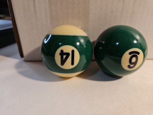 Bolas de billar #14 bola y 6 bolas 2-1/4" repuesto billar cambio Hot Rod verde - Imagen 3 de 8