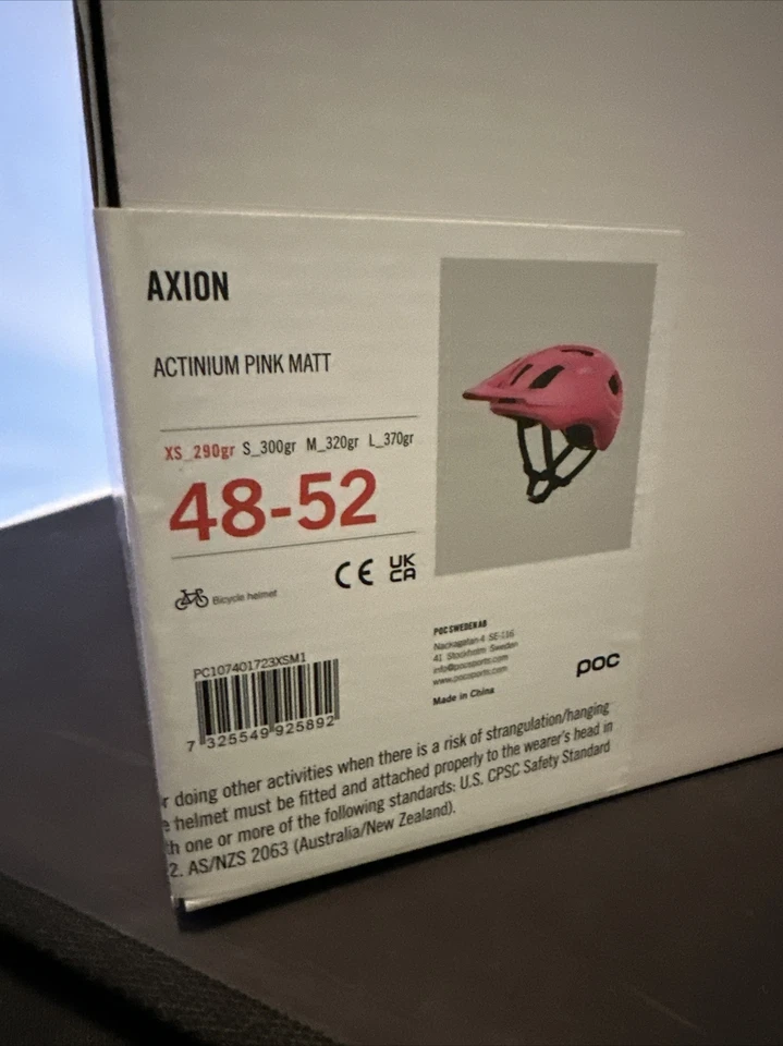 Axion POC Bike Helmet Actinium Pink Matt XS 48-52 Bicycle Cycling NEW - Image 2 of 4