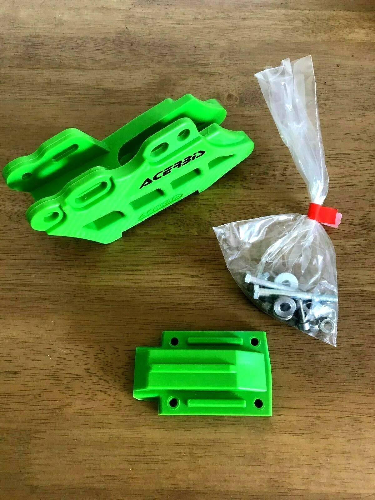 KAWASAKI KX 450 4T  2020-2025  ACERBIS CHAIN GUIDE  BLOCK GREEN