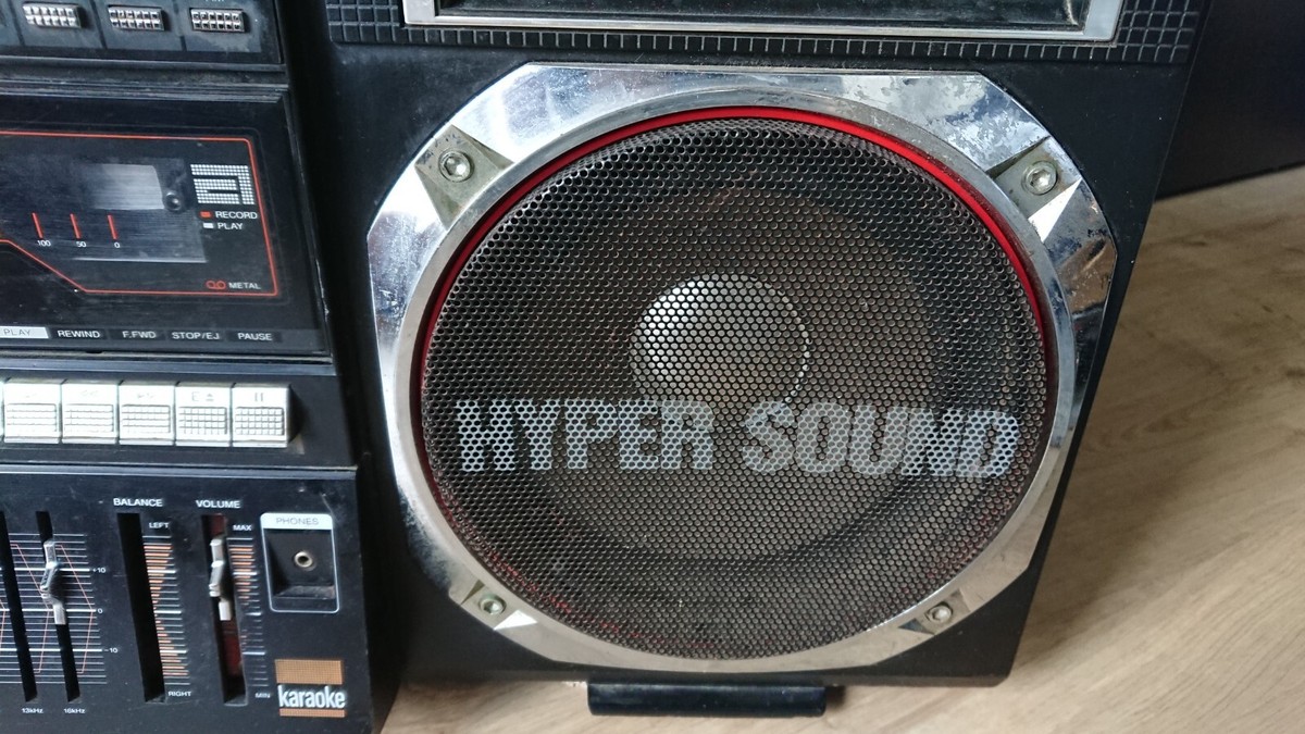 Rare Huge Tecsonic J-1 Super Jumbo Karaoke Boombox 10 EQ Stereo