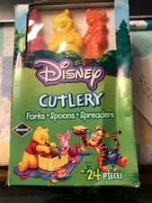 DISNEY CUTLERY FORKS SPOONS SPREADERS 24 PC