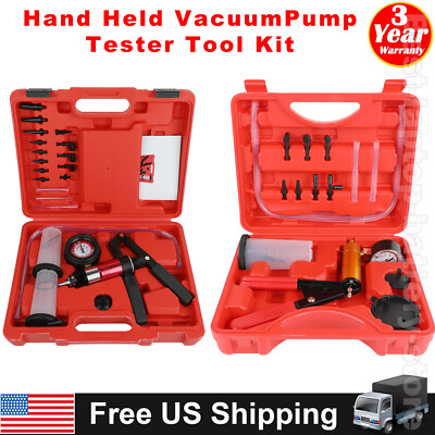 #ad Hand Held Vacuum Pressure Pump Clutch Brake Bleeder Tester Bleeding Car Tool Kit $27.99