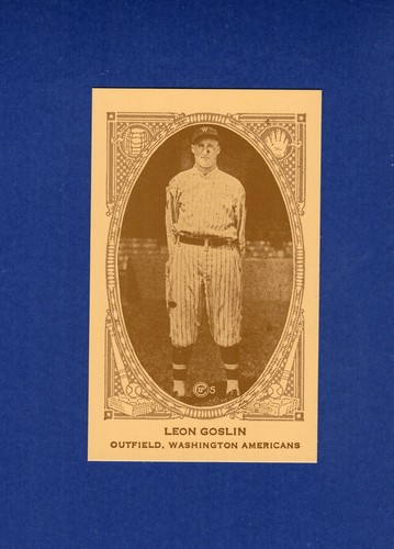 Leon Goslin 1922 E120 American Caramel card