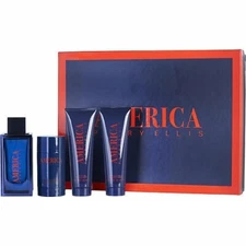 America by Perry Ellis 4 Piece Set - 3.4oz EDT Spray