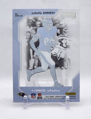 2021 Panini Chronicles Playoff Momentum ODAFE OWEH RC RAVENS #PMR