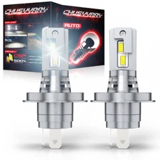 LED Headlight Kit Light Bulbs 20000LM White High Power H4 pair For Nissan Truck