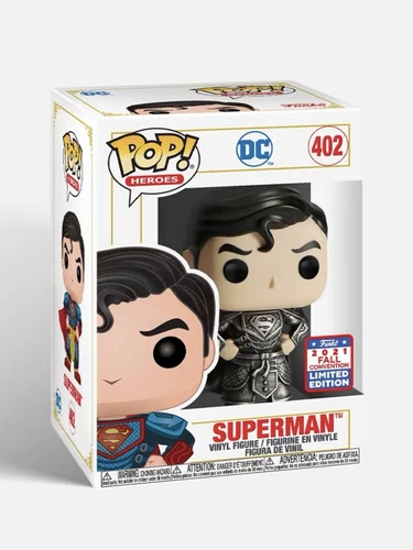 Funko Pop! Heroes DC Superman Metallic black Limited edition #402 Vinyl figure