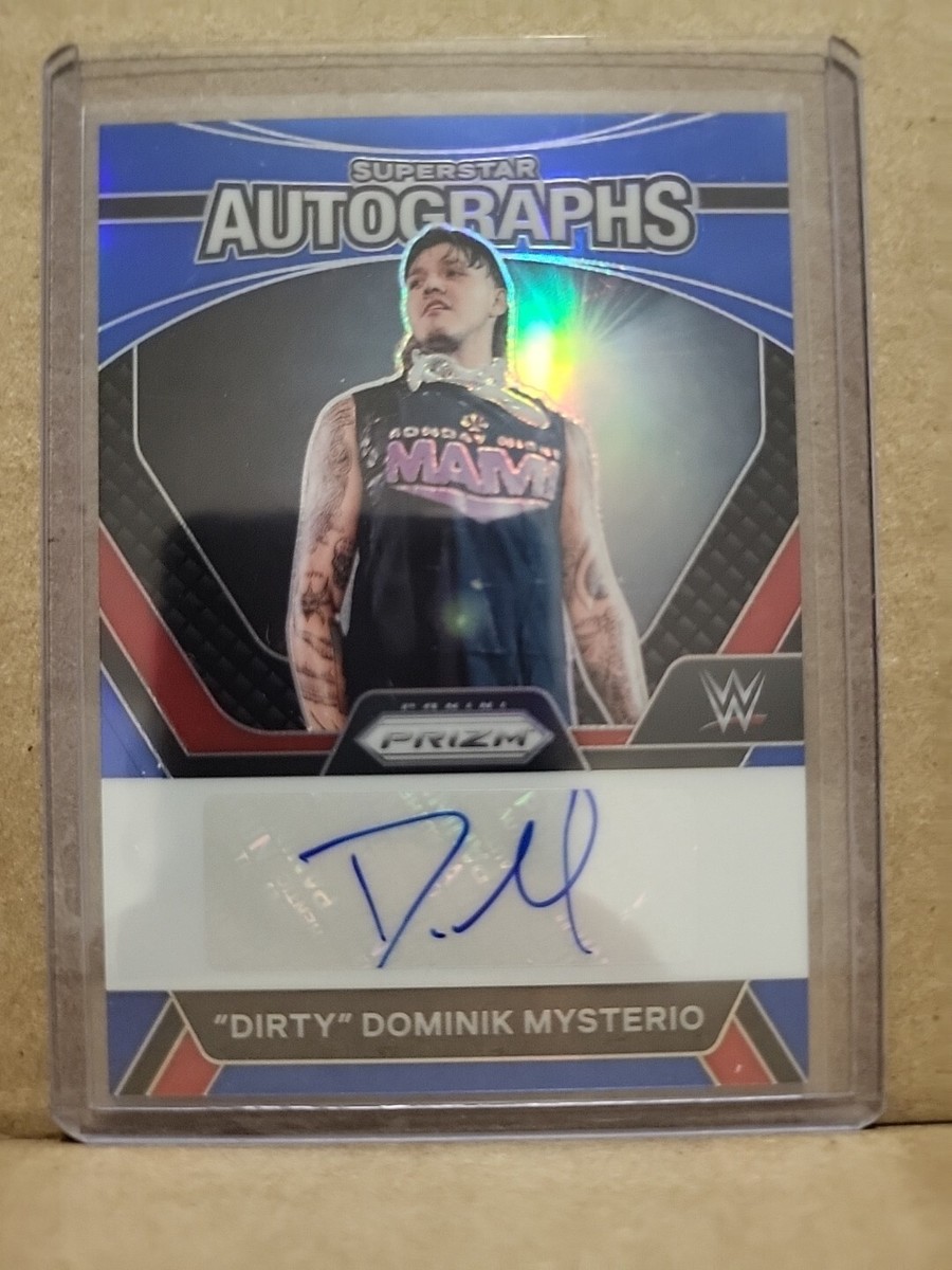 スペシャルグラフィックドミニオン 2024 Panini Prizm WWE Superstar Autographs Blue “Dirty