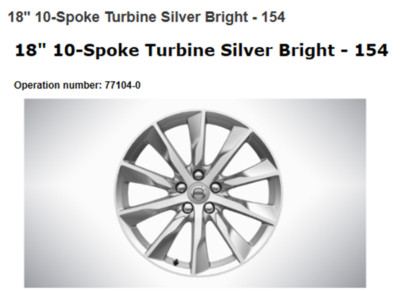 【中古】 Variation [The 10th Anniversry]/CAN - CMDC8277 R New Genuine Volvo S90 10 Spoke 18 Inch Turbine Silver Bright