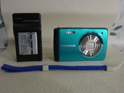 OLYMPUS STYLUS VH-410,Blue,16MP,5x,f/2.8,3in,Excellent from Japan