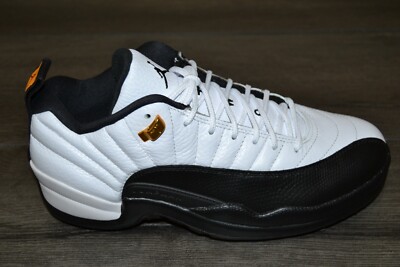 Air Jordan XII 12 Low Golf Shoes Taxi White Black DH4120 100 Mens