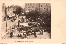 S14954 cpa 92 Asnières - Le Marché