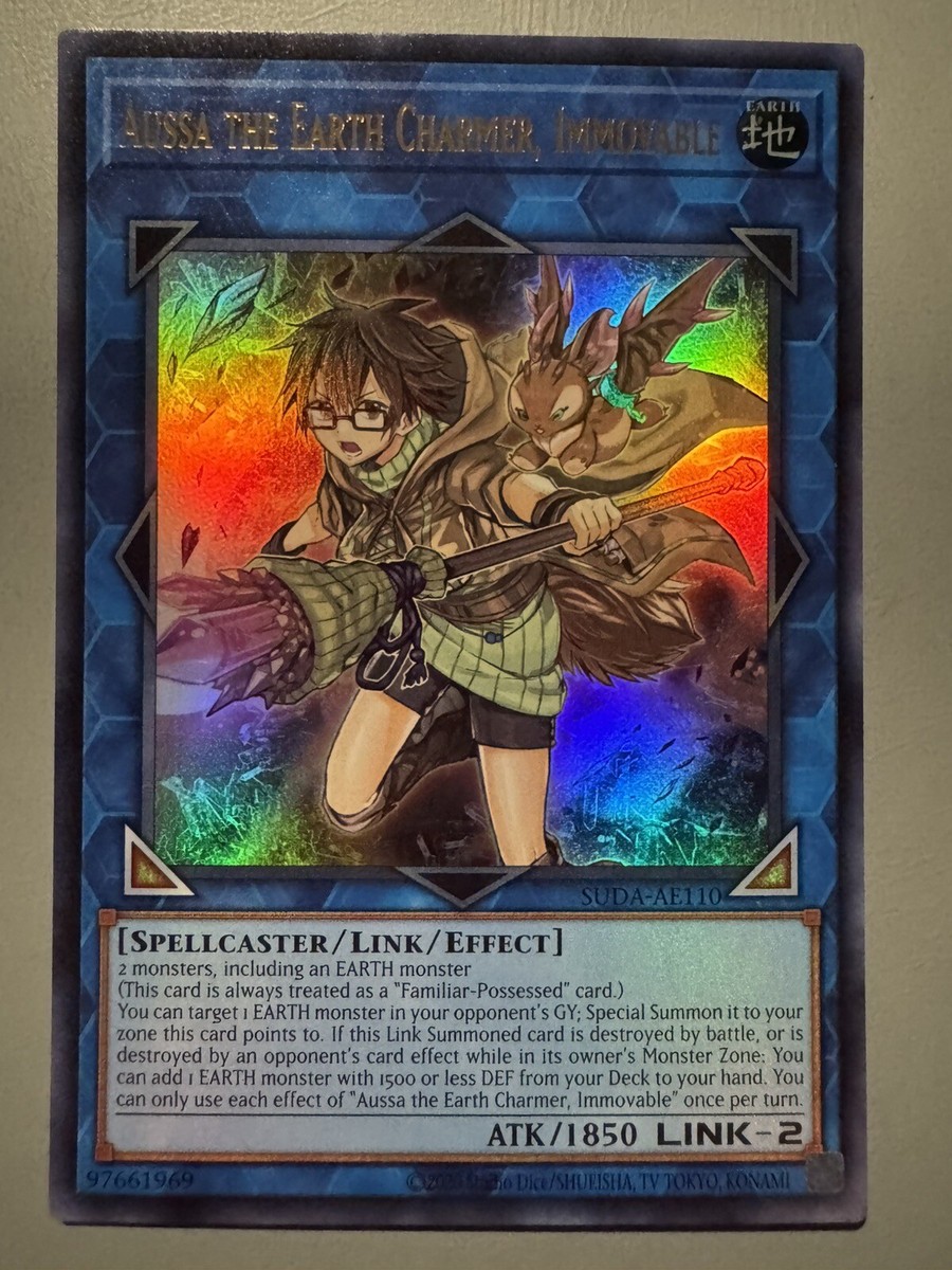 YUGIOH AUSSA THE EARTH CHARMER IMMOVABLE ASIA ENGLISH SUDA-AE110