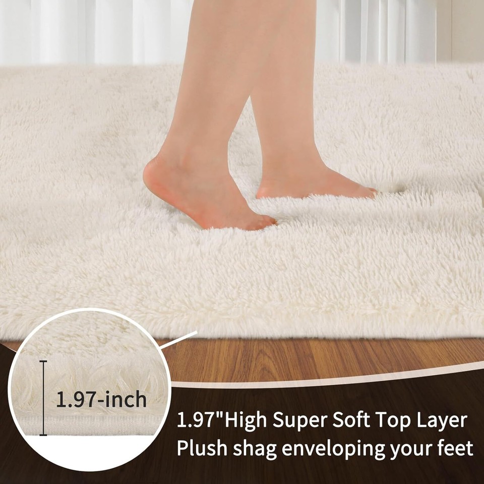 Fluffy Rugs Anti-Slip SHAGGY RUG Super Soft