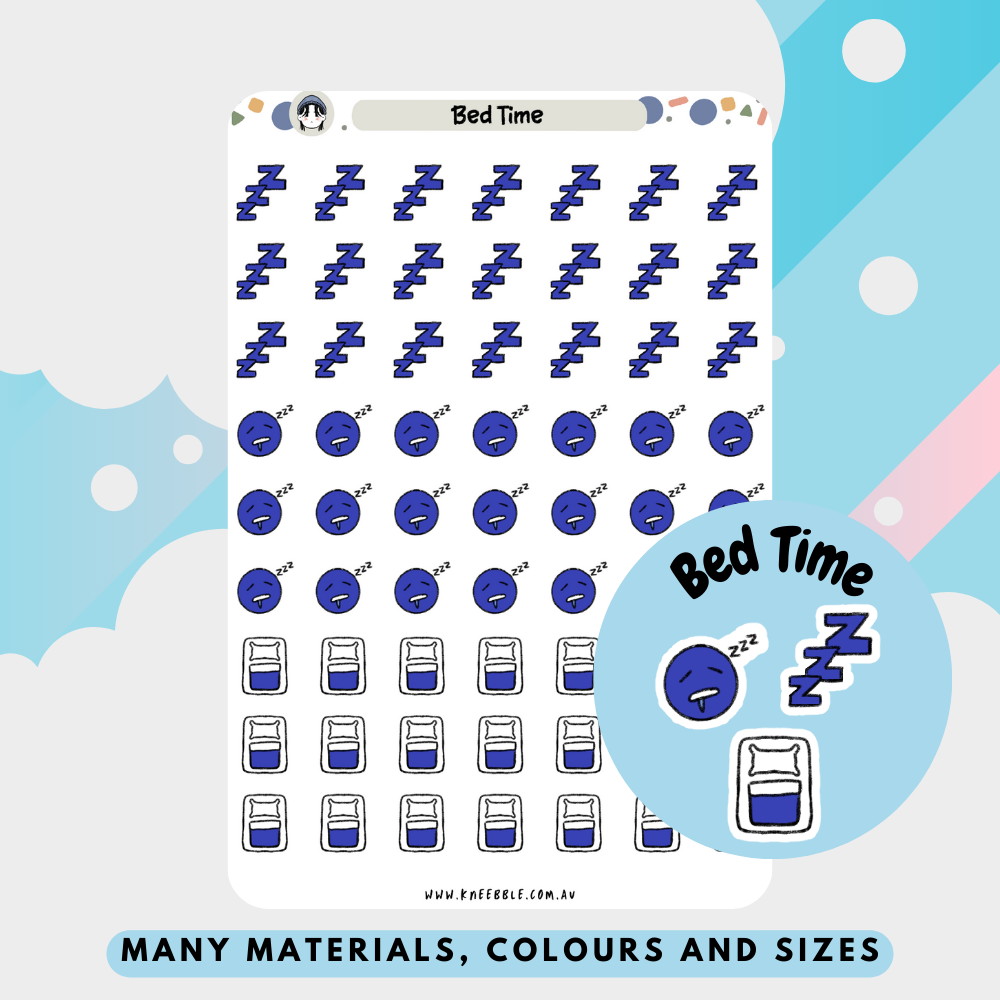 Bed Time Planner Stickers