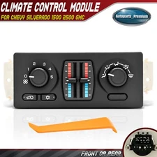 Manual A/C & Heater Climate Control Module for Chevrolet Silverado Sierra 1500