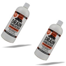 Rhino Drain Unblocker 1L, Non-Acid Formula For Grease Fat Hair And Food Waste x2
