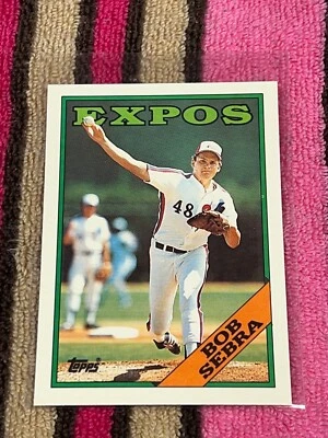 1988 TOPPS TIFFANY #93 BOB SEBRA EXPOS VINTAGE NM-MT BASEBALL CARD !! - Photo 1/2