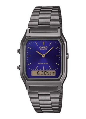 Casio Casio Collection Retro Grau Damen Armbanduhr AQ-230EGG-2AEF