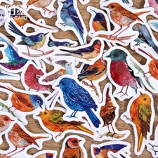 46pcs/box Little Bird Stickers Journal Scrapbooking DIY Seal Decorative Sticker