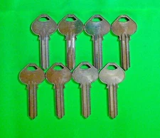 CORBIN RUSSWIN ORIGINAL KEY BLANKS   H78   6 PIN, LOT OF (8),  LOCKSMITH,NO LOGO