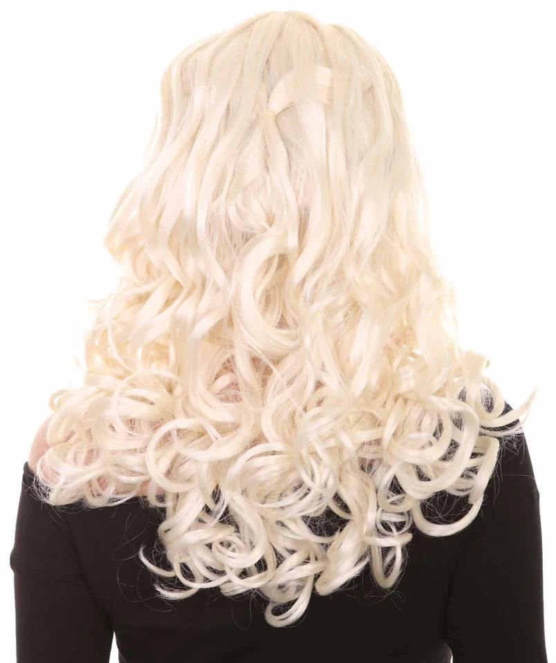 Peluca ondulada larga de película blanca Queen para mujer, HW-163A Foto 4 de 4