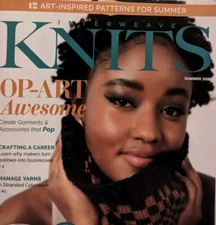 Interweave Knits Magazine Summer 2022 Op-Art Collection Apollonio Shawl