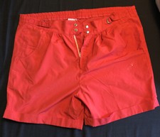 Vintage 80 s C est Joli Bright Red High Waist Shorts L Free Shipping