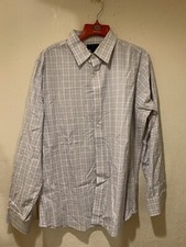 Men  s Banana Republic Dress Shirt Button Down Front Slim Fit Size Large 16-16.5