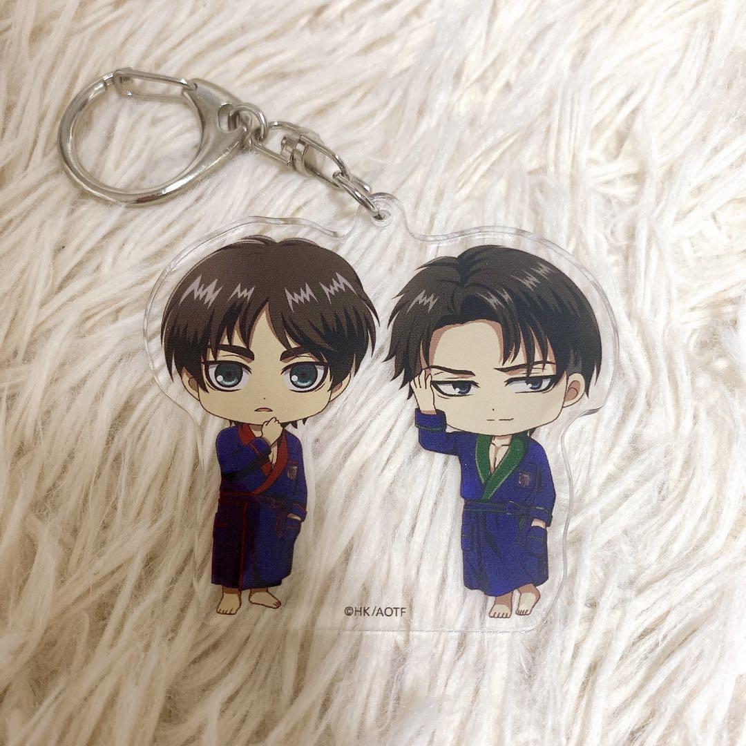 Attack On Titan Official Goods Acrylic Key Chain Room Wear Levi Eren
