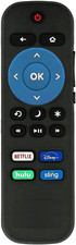 Replaced Remote fit for Element ROKU TV w NETFLIX Disney hulu Sling 4 Shortcuts