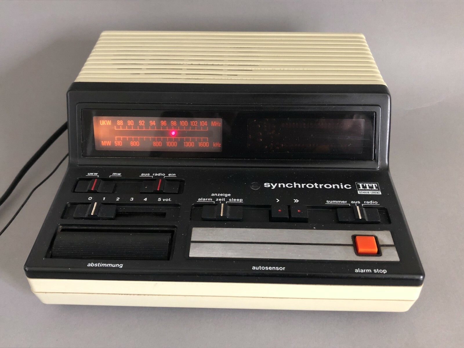 SYNCHROTRONIC 107 - ITT SCHAUB LORENZ - BEIGE - VINTAGE - ERSATZTEIL - SELTEN 