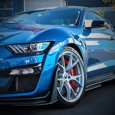 20'' 6GR Brushed Aluminum Concave Spun Forged Staggered Wheels Ford ...