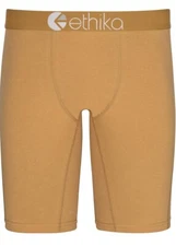 Ethika Boys Staple Boxer Brief Maple Ash Light Brown Tan Size Small Youth New