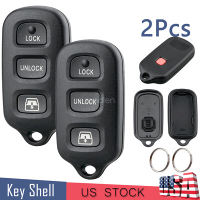 2 4B Car Remote Key Fob Case for Toyota 4Runner Sequoia 1999 - 2009 ...