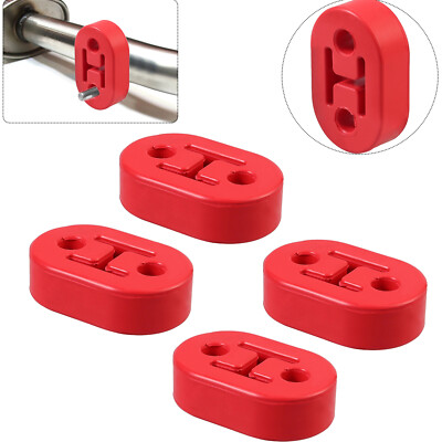 Auspuff Befestigung 4-Stk Set Universal Polyurethan PU Auspuff Gummi Verstärkte 4 Stk Auspuff Gummi