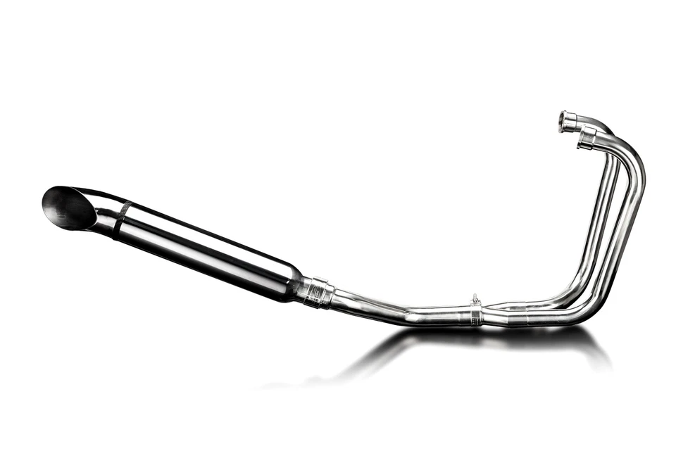 Silenciador de salida de acero inoxidable 2-1 410 mm escape completo Honda CB450 CL450 1969-1974 Foto 4 de 4