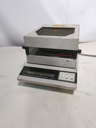 Kett FD-100 infrared moisture determination balance, misaligned lid