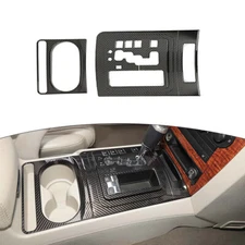 2x Gear Shift Cup Holder Panel Cover Trim for Jeep Grand Cherokee 2006-10 Carbon