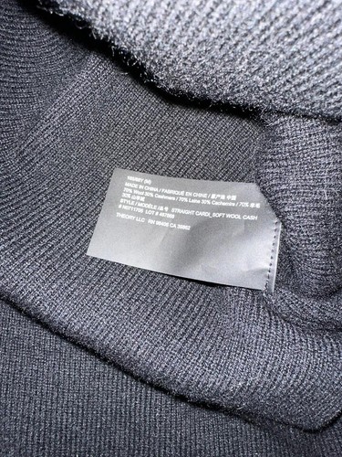 $435 NWT Theory Straight Wool/Cashmere Black Cardigan sz P; M N0711705 - Picture 18 of 19