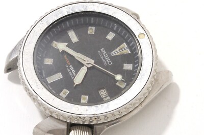 Seiko Diver 7002-7001 Japan A automatic watch runs /stops, for repairs  -19453