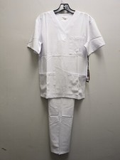 Beverly Hills Uniforms Style No 1136 White UNISEX Medical Uniform XS