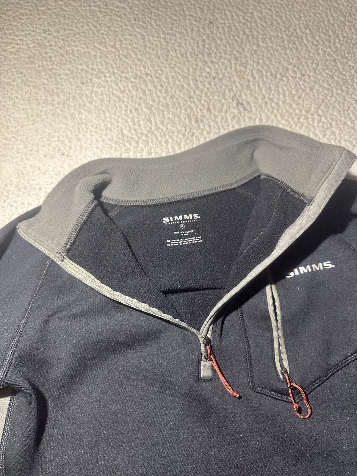 Simms Pullover Men’s Medium Quarter Zip Polyester… - image 6